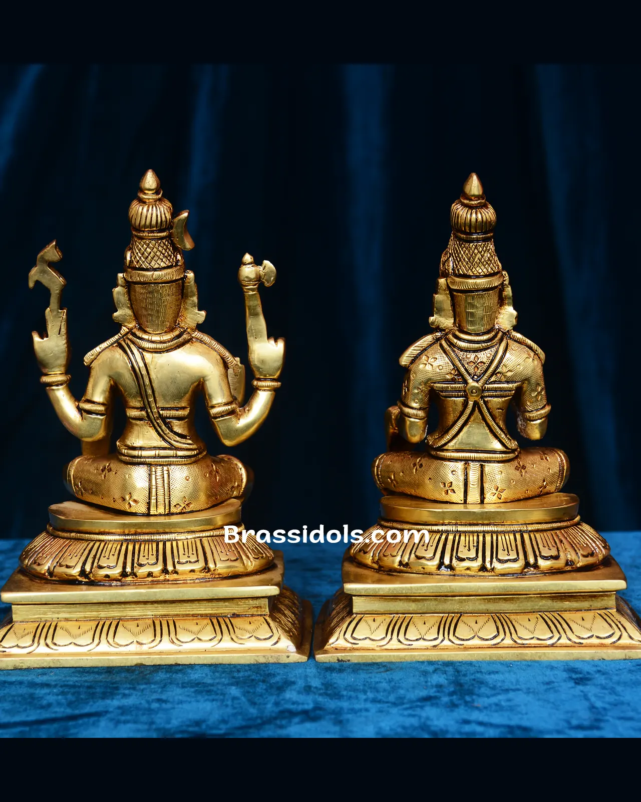 Sitting Shiva Parvati With Square Base - image 4