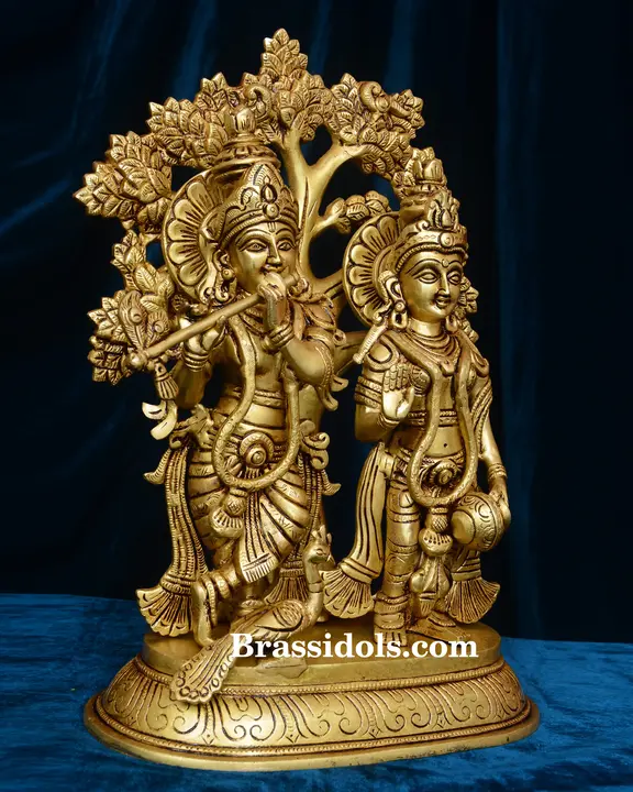 Standing Radha Krishna With Tree - image 3