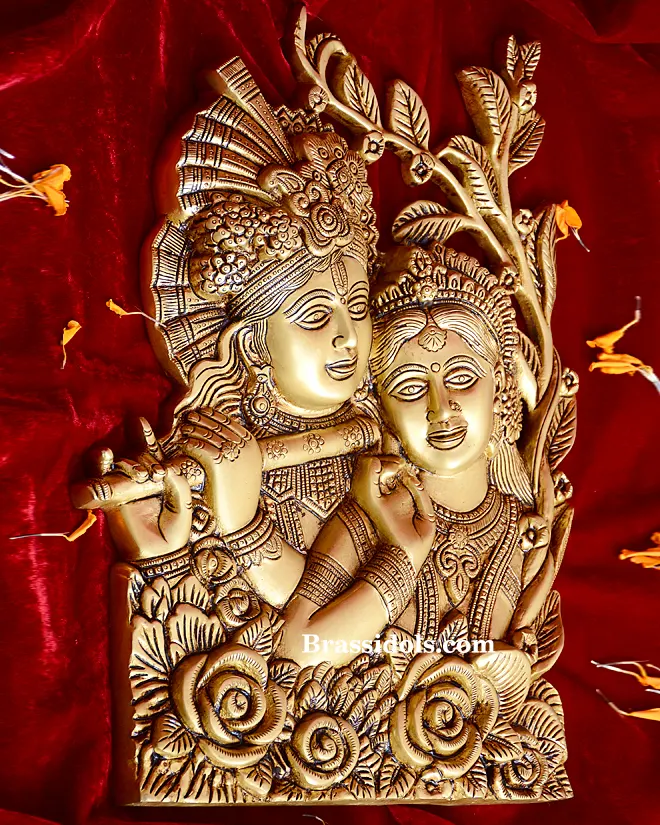 Hanging Radha Krishna Plate - image 4