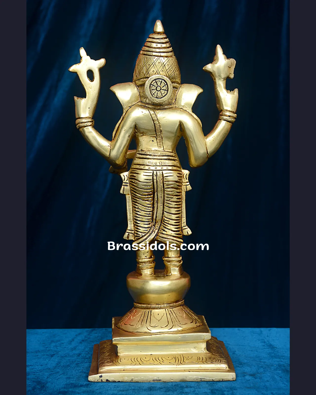 Pure Brass Standing Ganesha idol - 13 inches - image 5