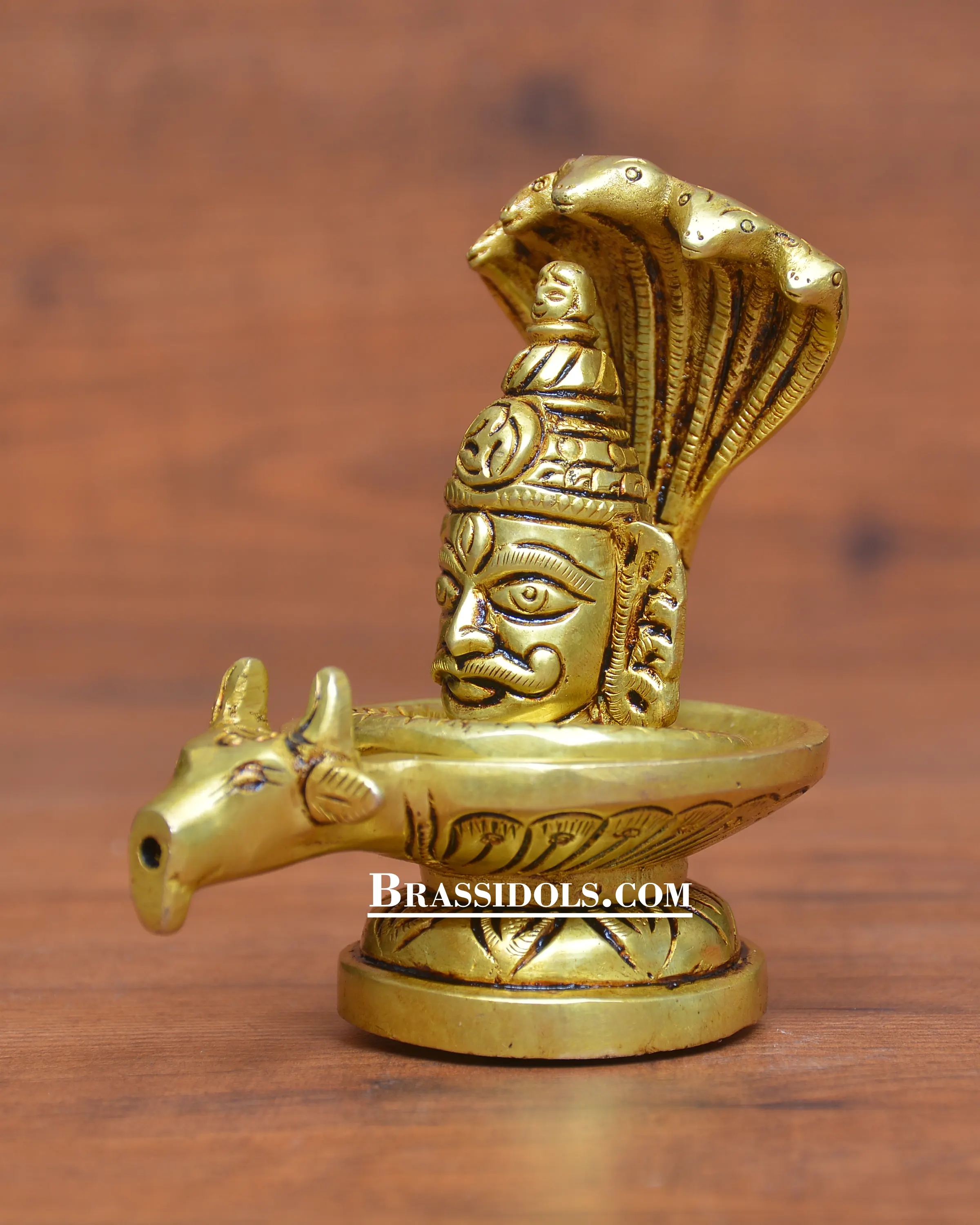 Brass Mahakaal Nandi Shivling - image 3