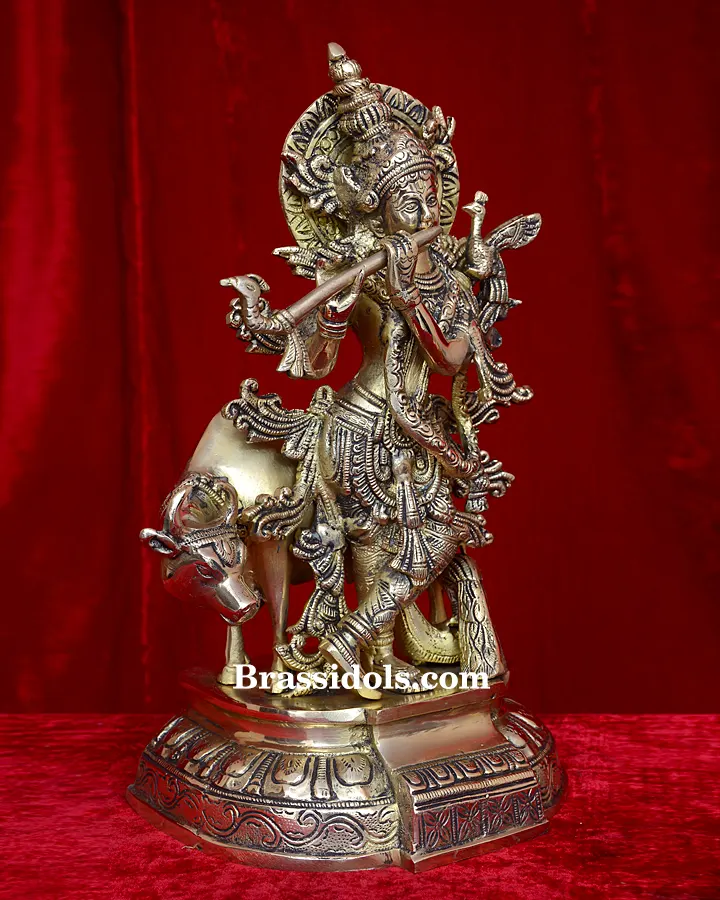 Cow Krishna with Flute - image 4