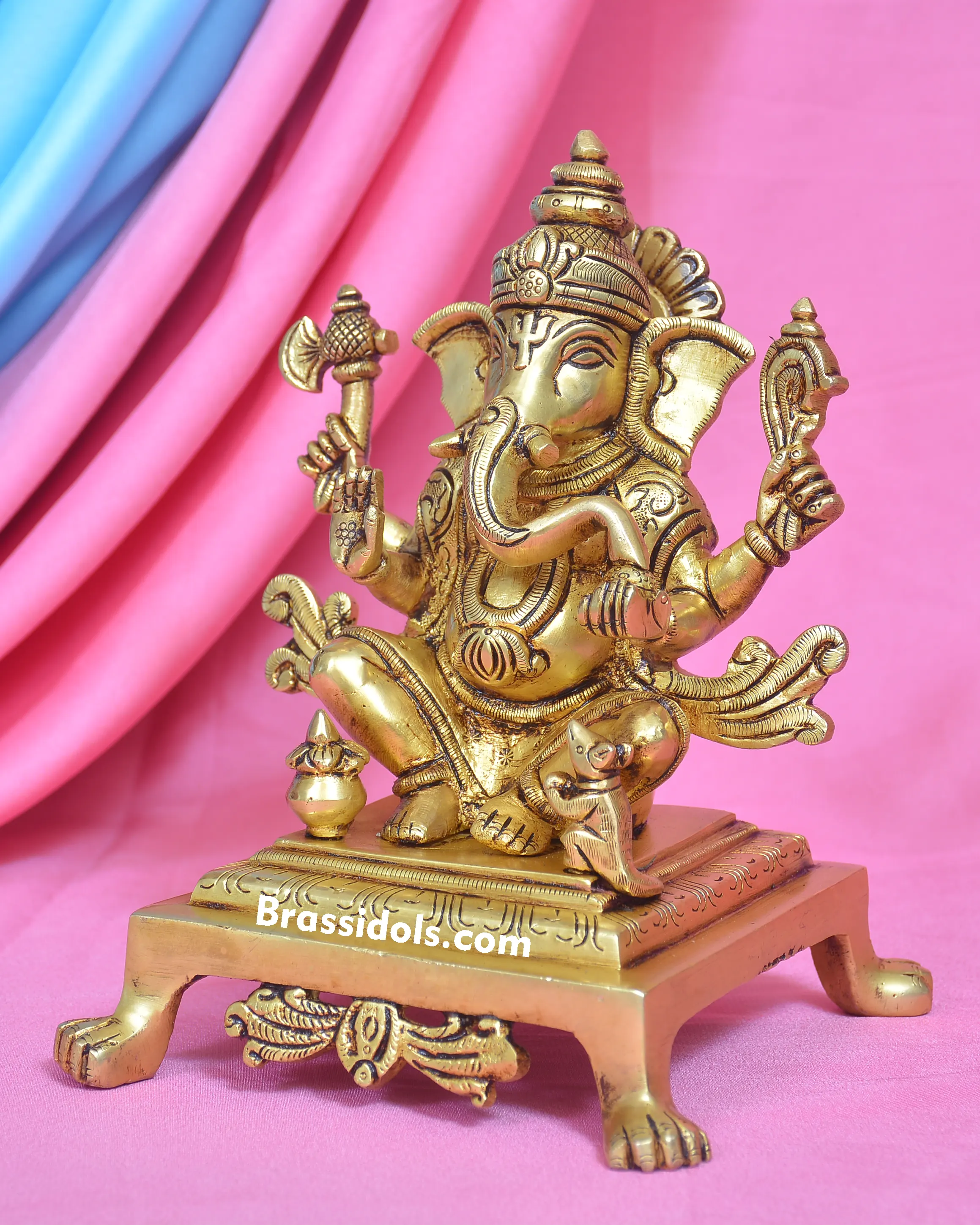 BRASS CHOKI GANESH - image 3
