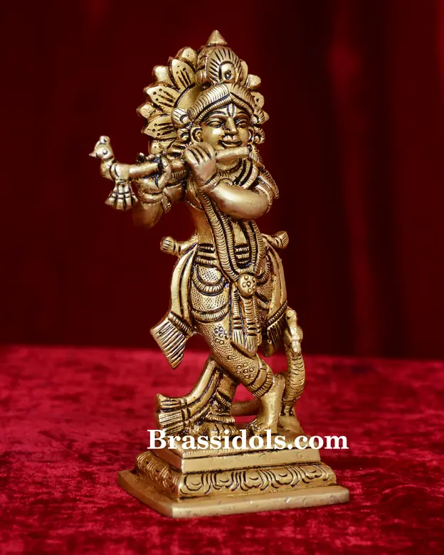 Standing Krishna Square Base - image 4