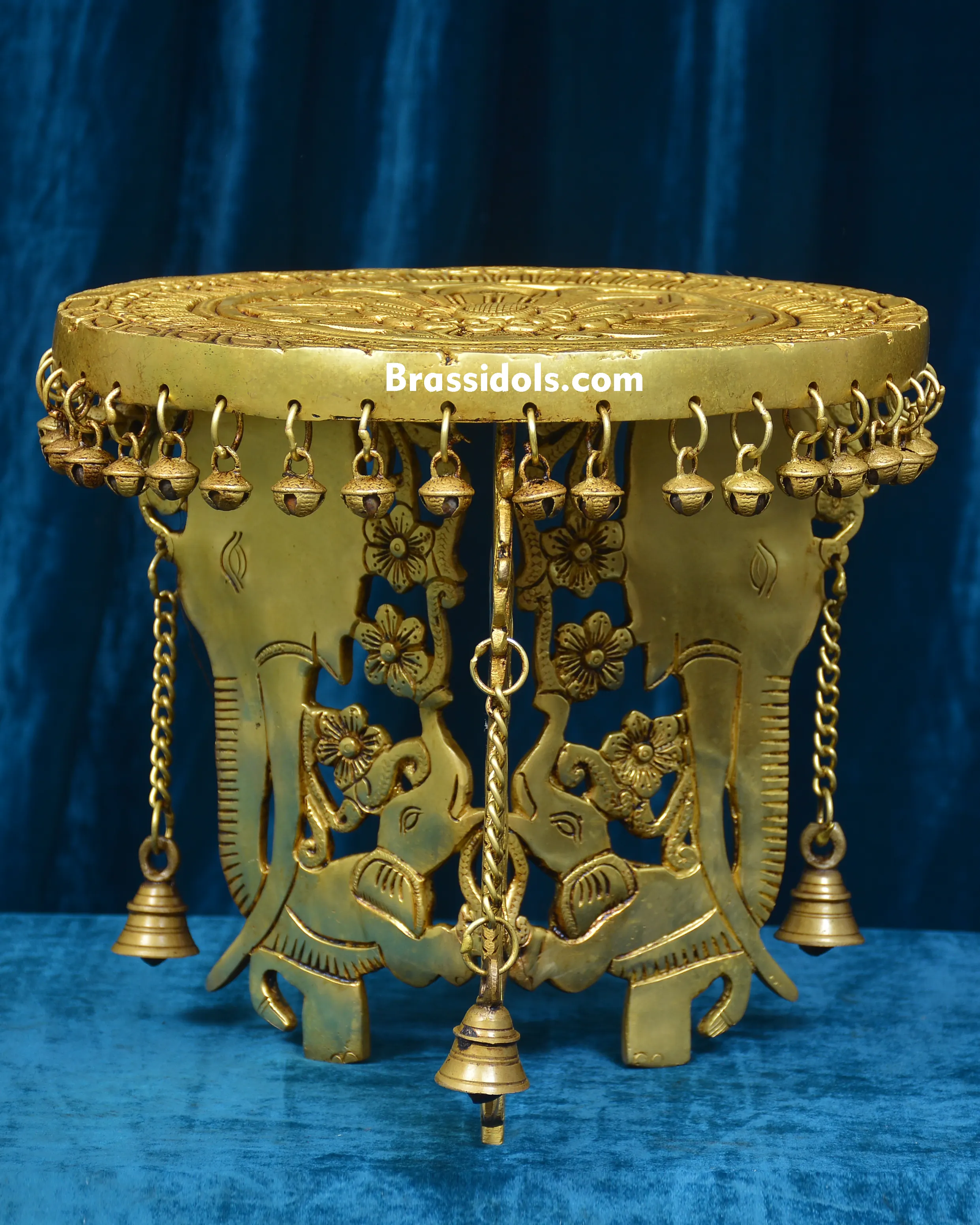 BRASS GHUNGHROO BELLS ROUND CHOKI - image 4