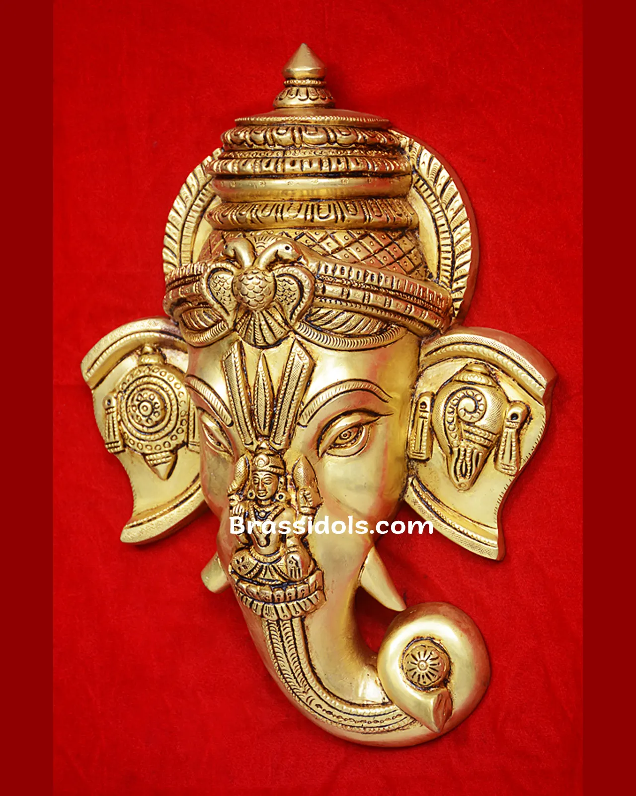 Ganesh Head with Devi and shank Chakra - image 4
