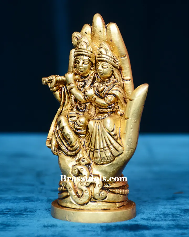 Hand Sitting Radha Krishna - image 3