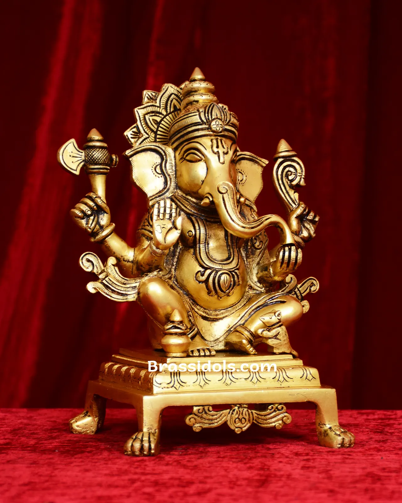Brass Choki Ganesh Ganesha- 15 inches - image 3