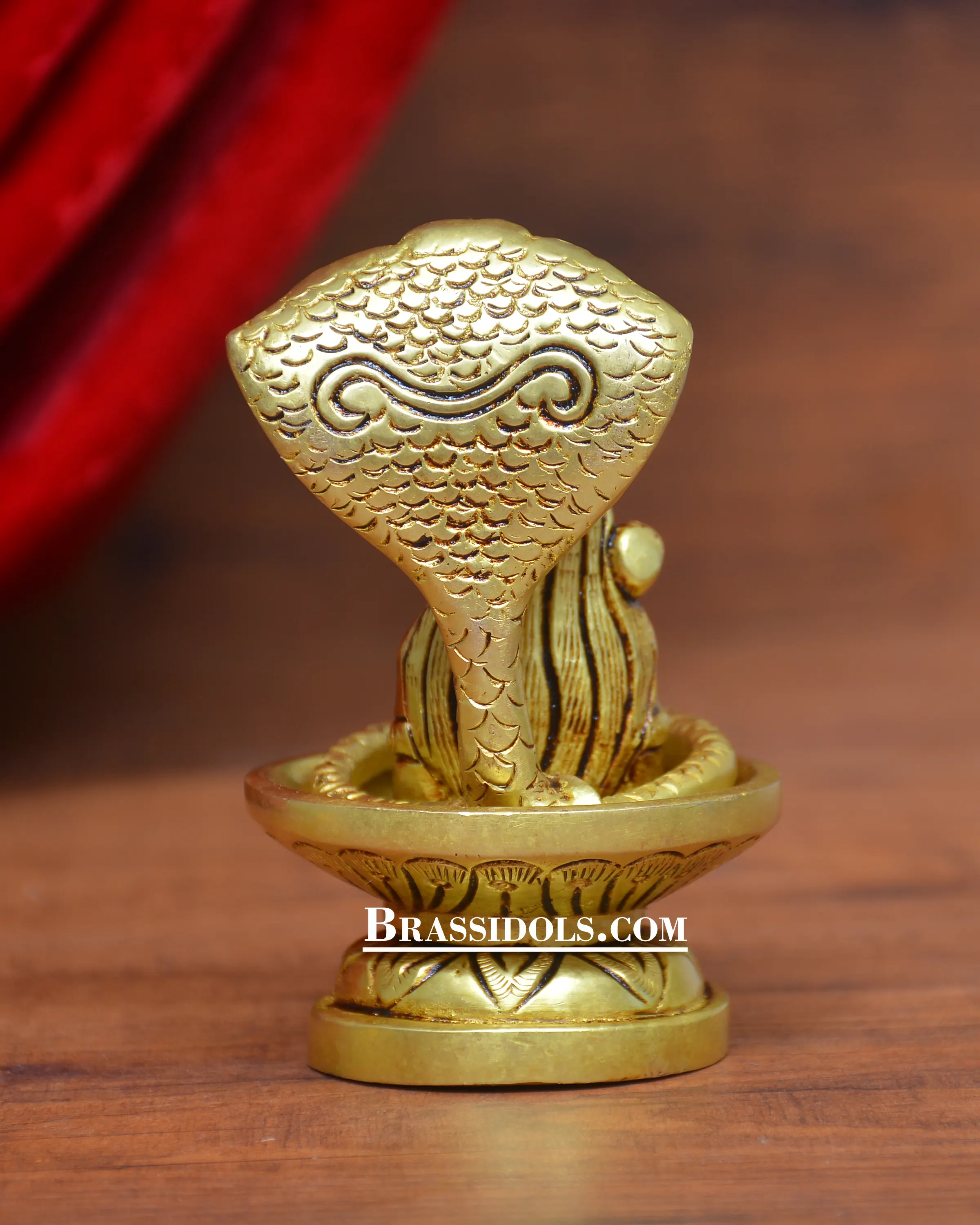 Brass naag shiva nandi shivling 4 inch - image 5