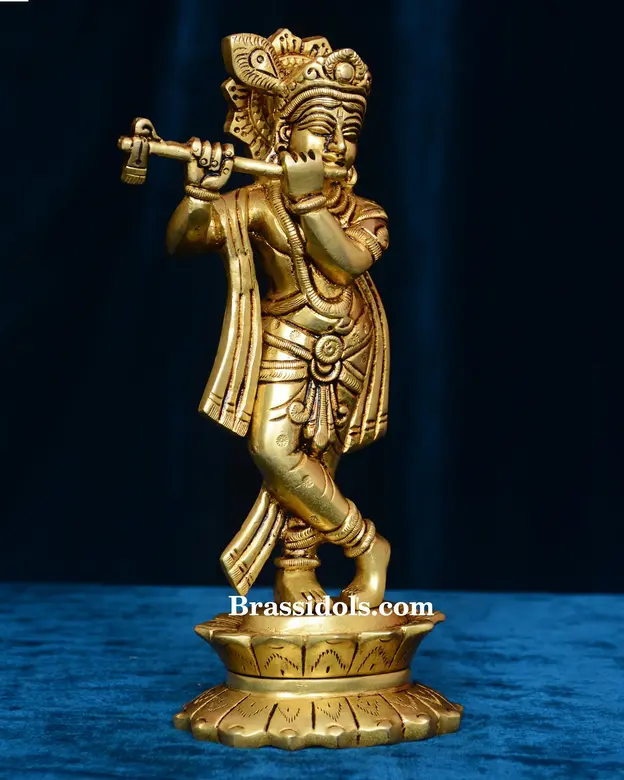 Base with Fluting Krishna - image 4