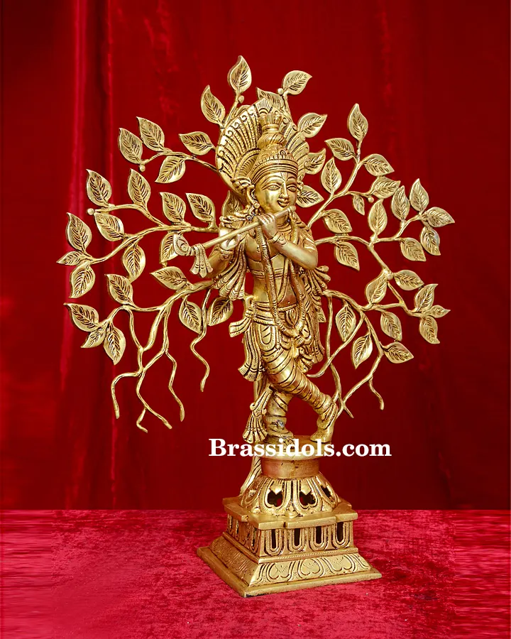 Tree Krishna With Flute - image 3