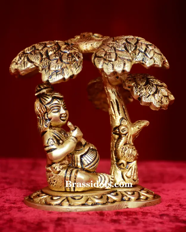 Butter Pot Krishna with Flute - image 3