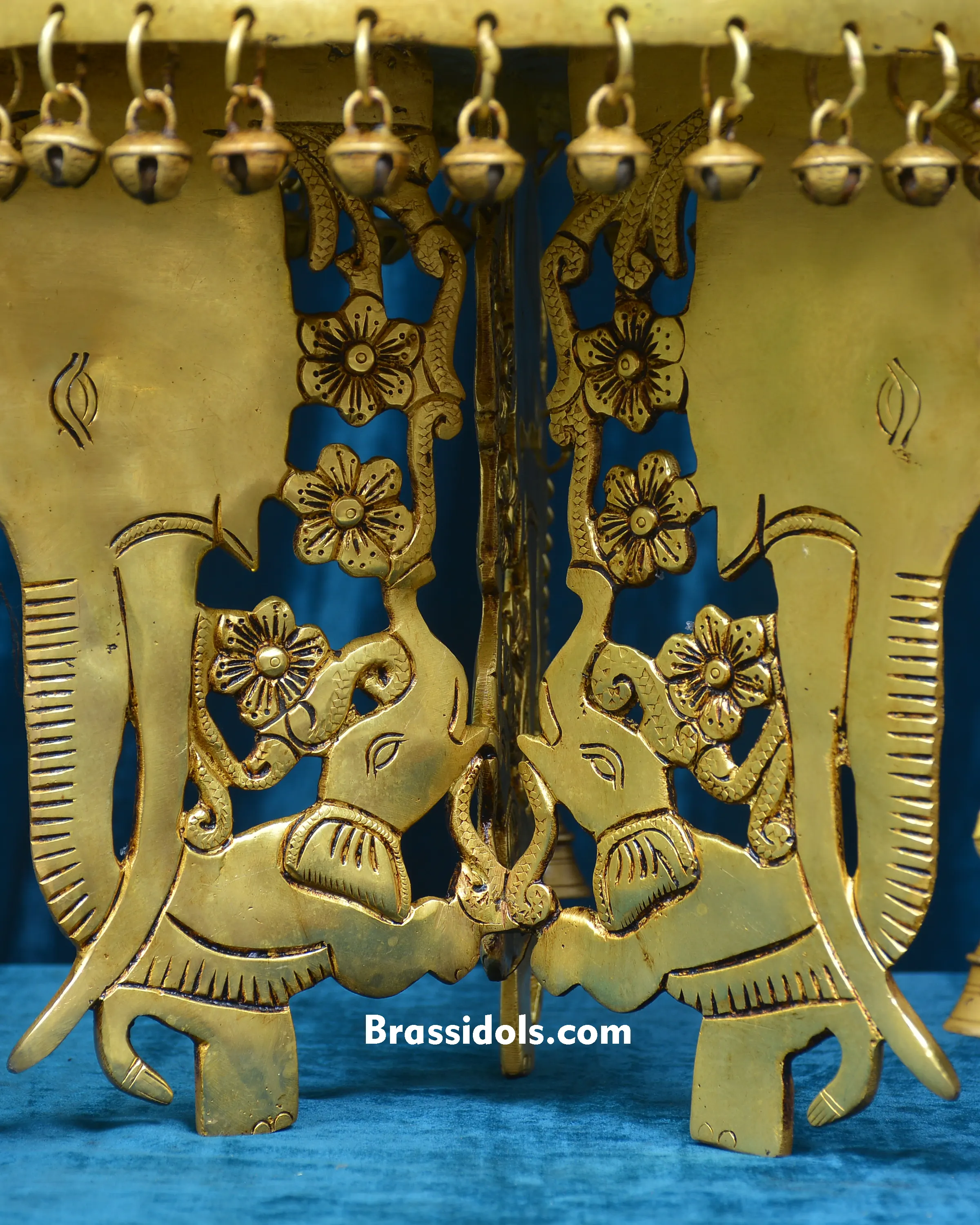 BRASS GHUNGHROO BELLS ROUND CHOKI - image 3