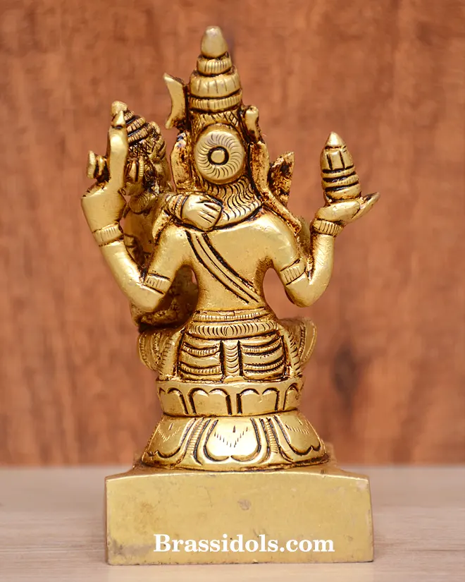 Sitting Shiva Parvati With Family - image 4
