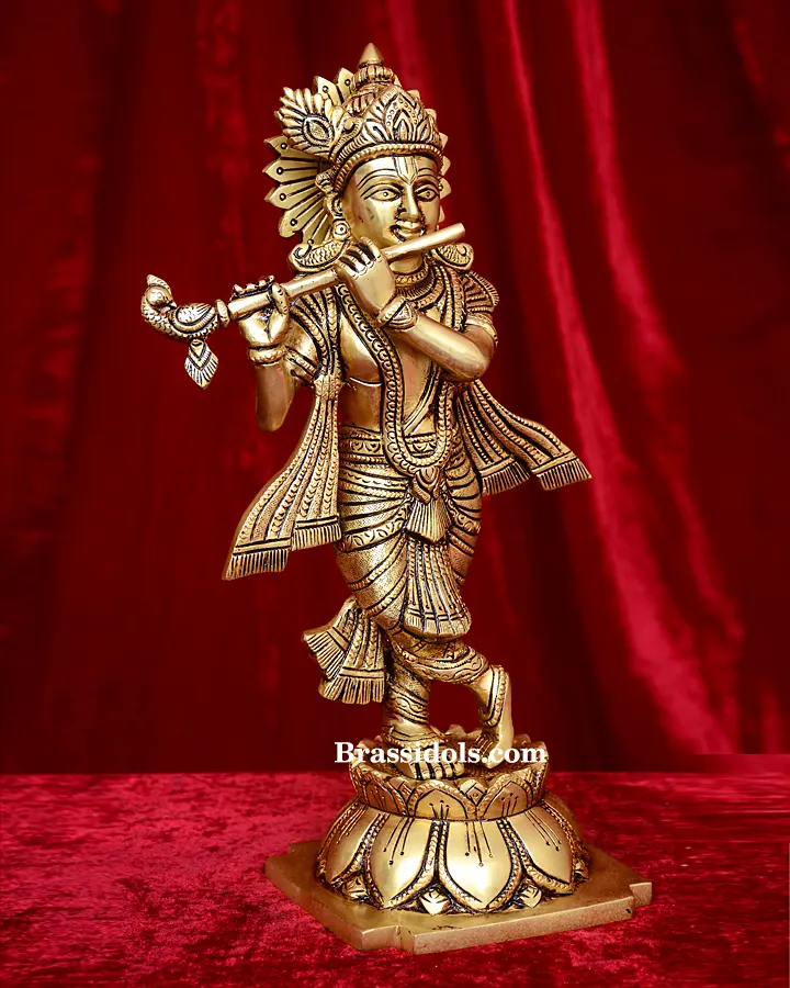 Base Standing Radha Krishna - image 4