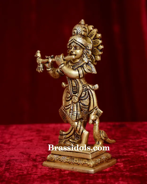 Standing Krishna Square Base - image 3