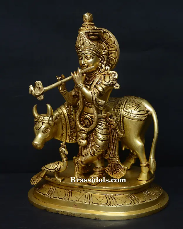 Krishna with Cow - image 2