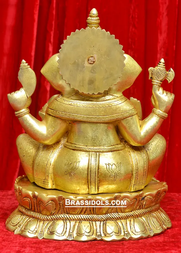 Sitting Kamal Ganesh Idols 14 inches - image 5