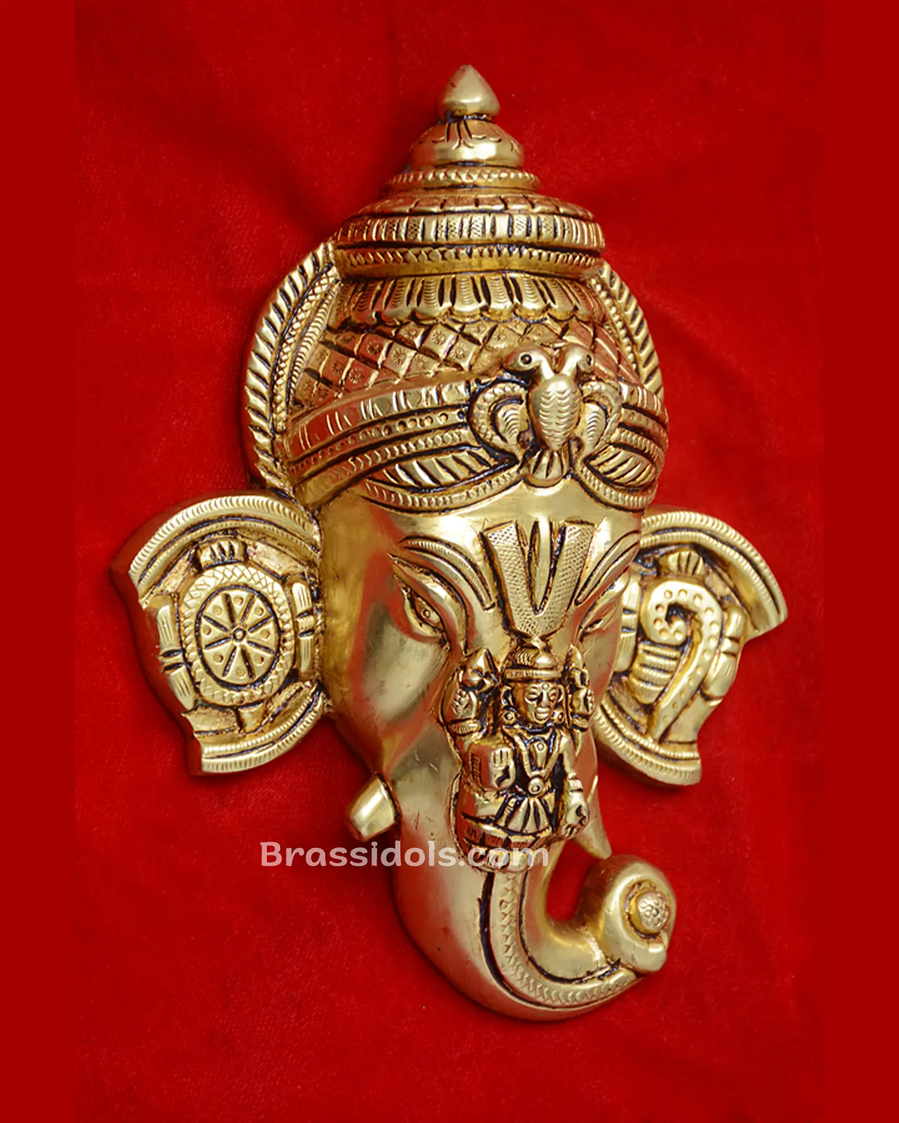 Ganesh Head with Devi and shank Chakra - image 3
