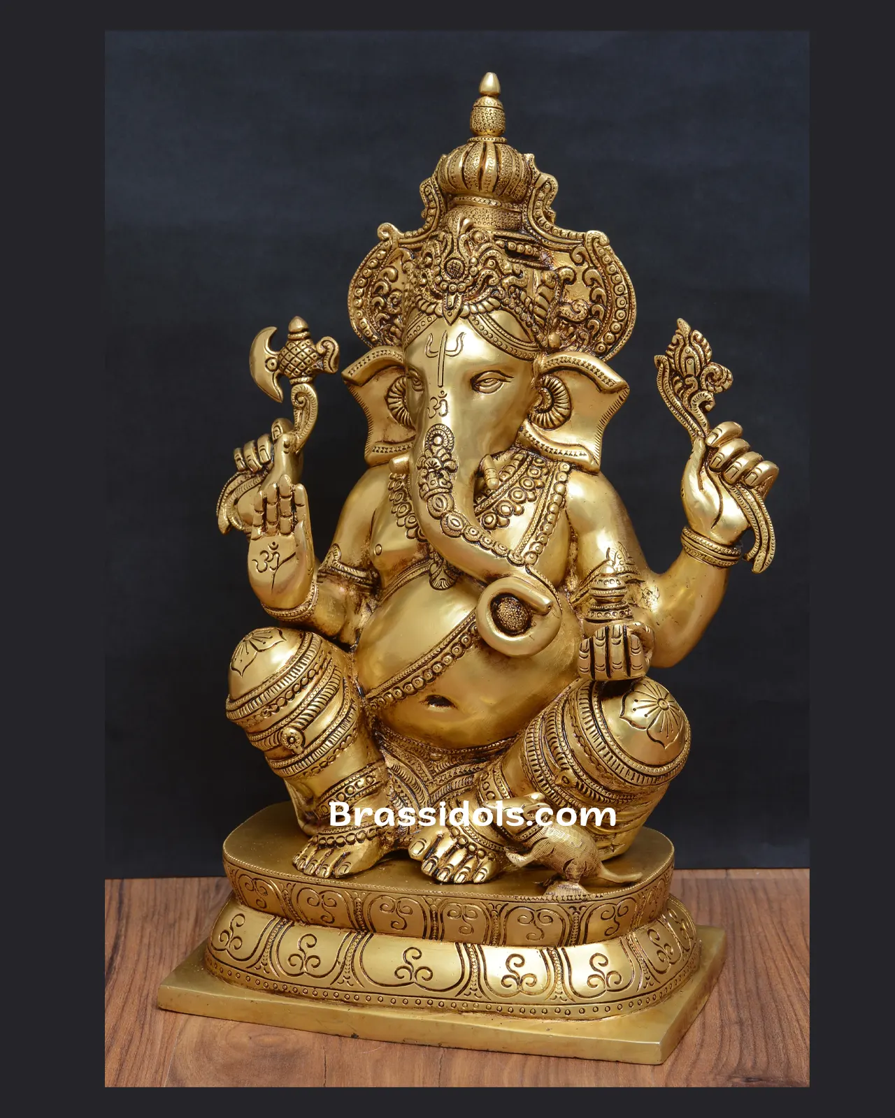 Brass Ganesha idol- 15 inches - image 4