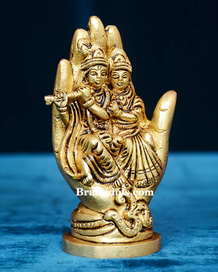 Hand Sitting Radha Krishna - image 4