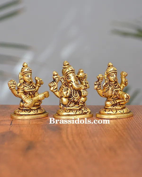 Lakshmi Ganesh With Base 200gm - image 3