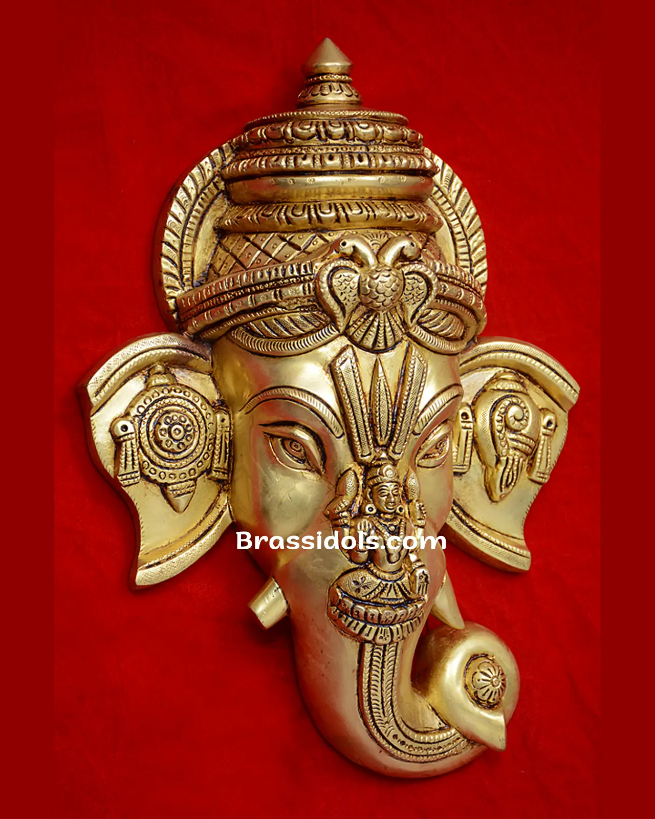 Ganesh Head with Devi and shank Chakra - image 3