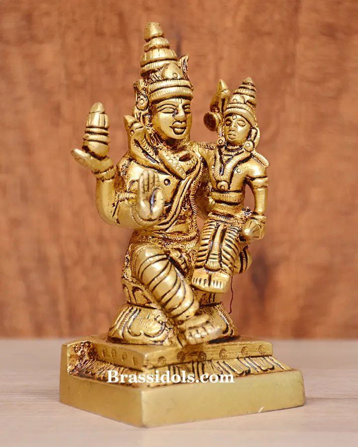 Sitting Shiva Parvati With Family - image 3