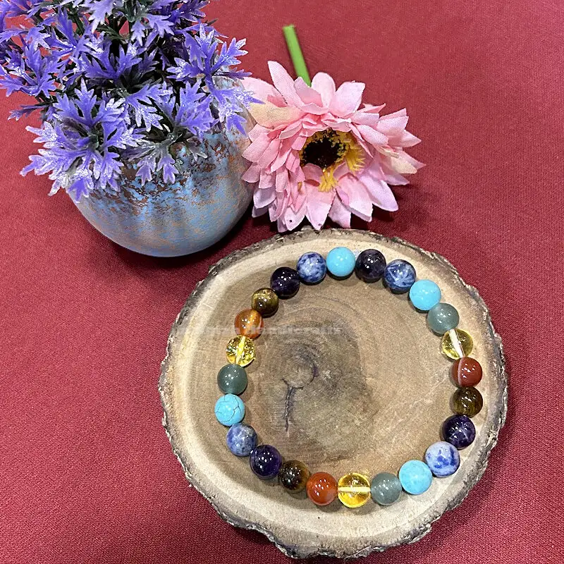 7 Chakra Crystal Healing Bracelet (8mm) - secondary