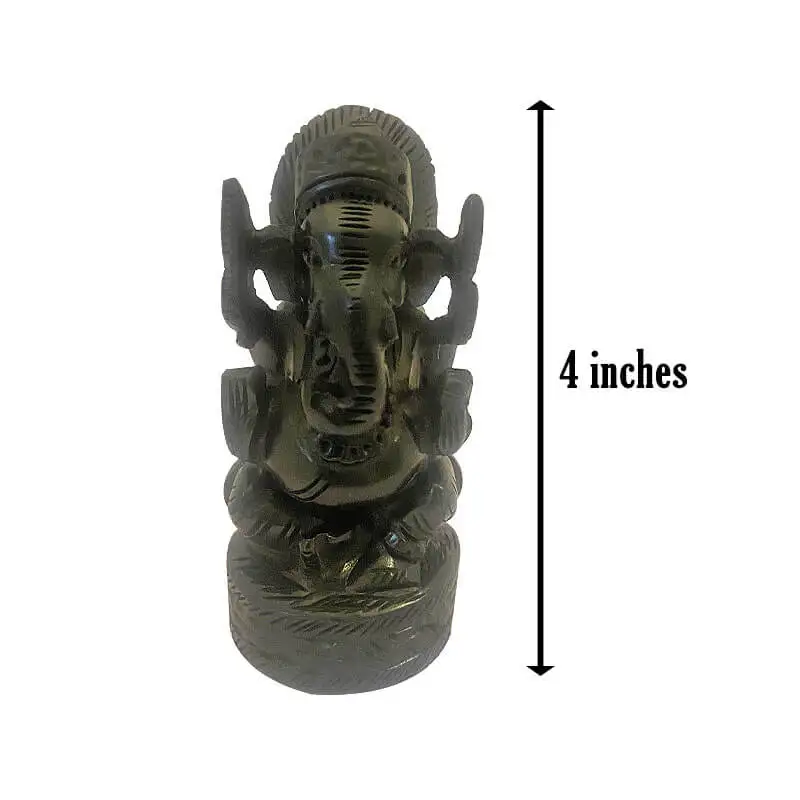 4 அங்குல அசல் கருங்காலி மர விநாயகர் சிலை