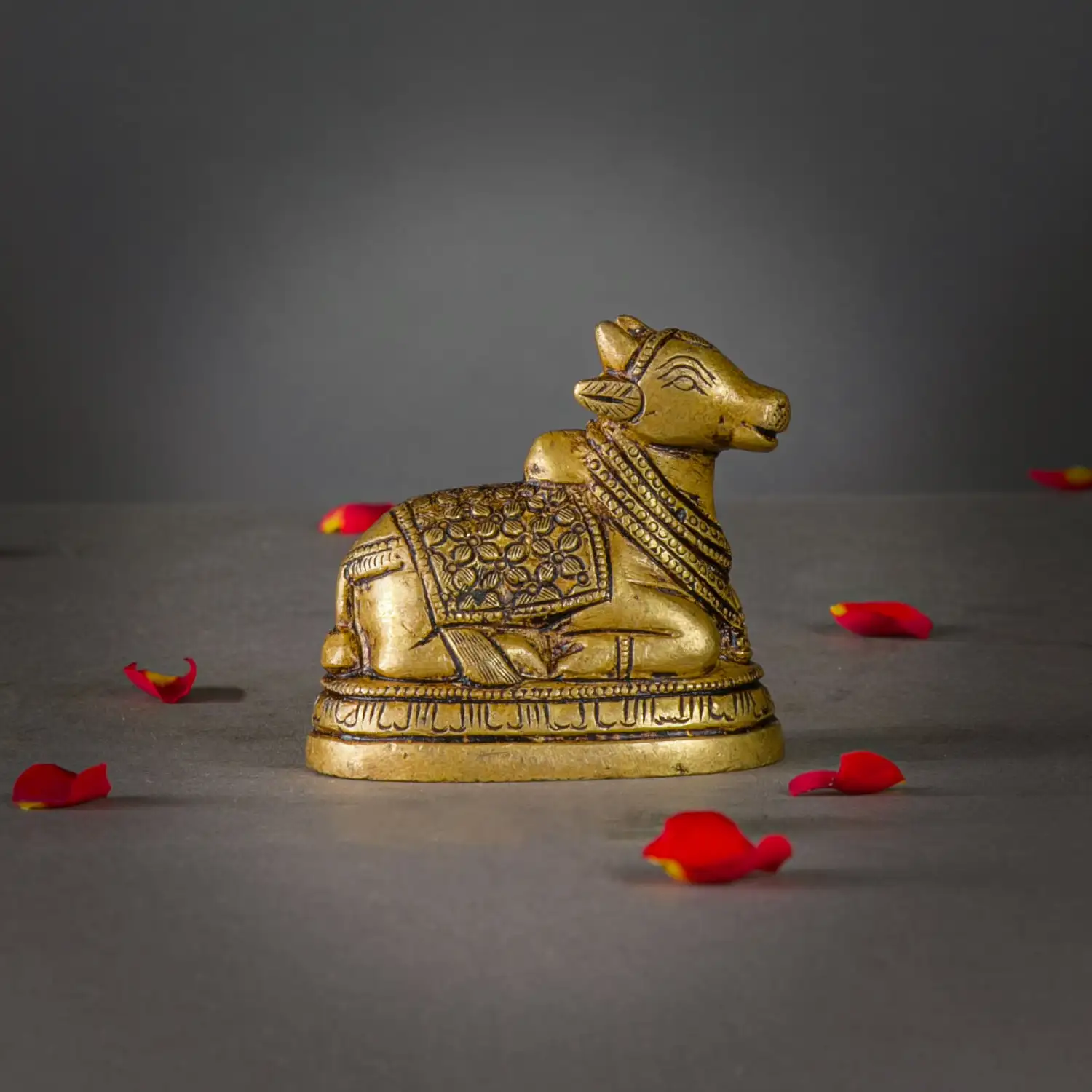 2.5 inches Brass Lord Shiva Nandhi idol