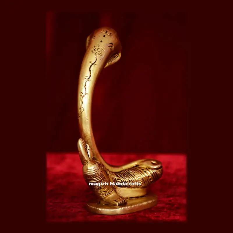 Brass Modern Ganesha side idol - secondary