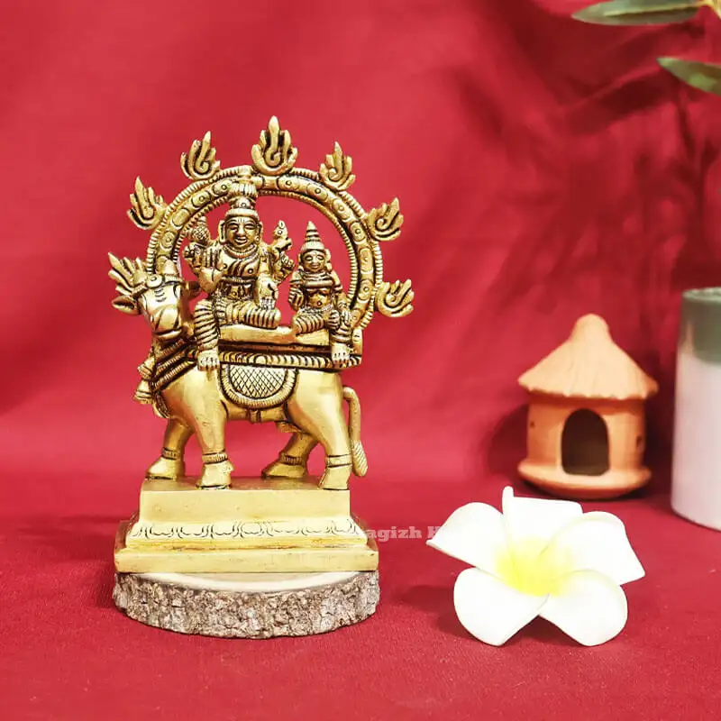 5.5 inches Brass Shivan parvathi Pradhosha Nayagar
