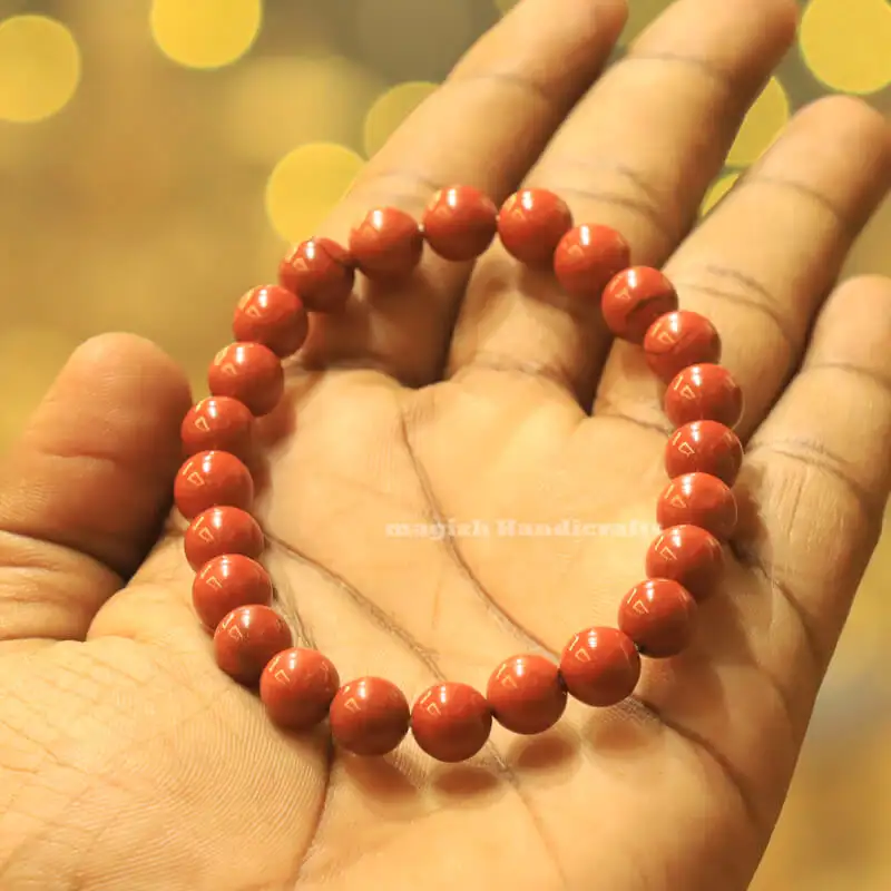 Red Jasper Crystal Bracelet 8mm - secondary