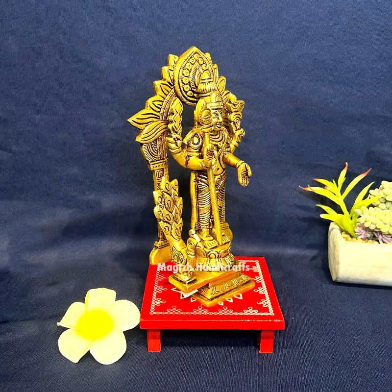 Brass Murugan Sun Thiruvachi idol - 8 inches - secondary
