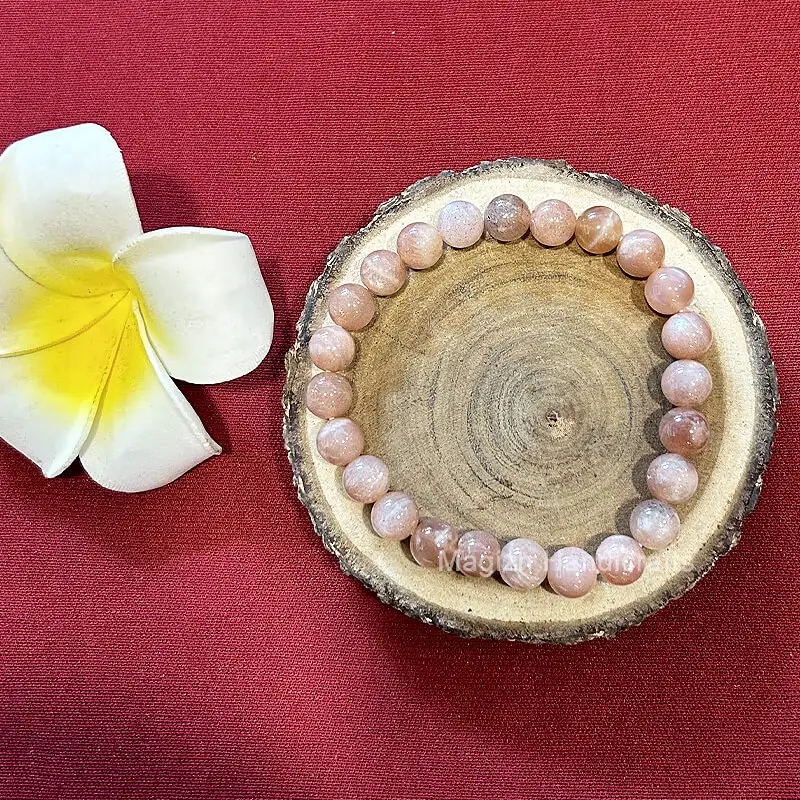 Sunstone Crystal Bracelet (8mm) - secondary