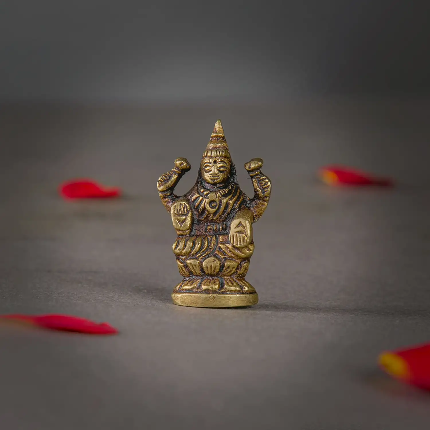 1.5 inches Brass Lakshmi miniature idol SC