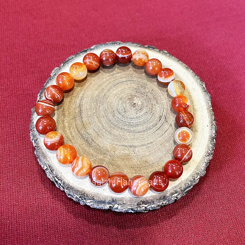 Carnelian Crystal Bracelet (8mm)