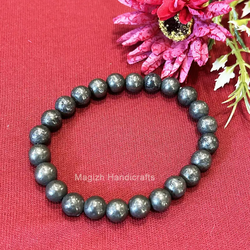 Pyrite Crystal Bracelet (8 mm) - secondary