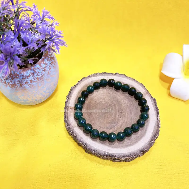Green Jade crystal Bracelet 8mm - secondary