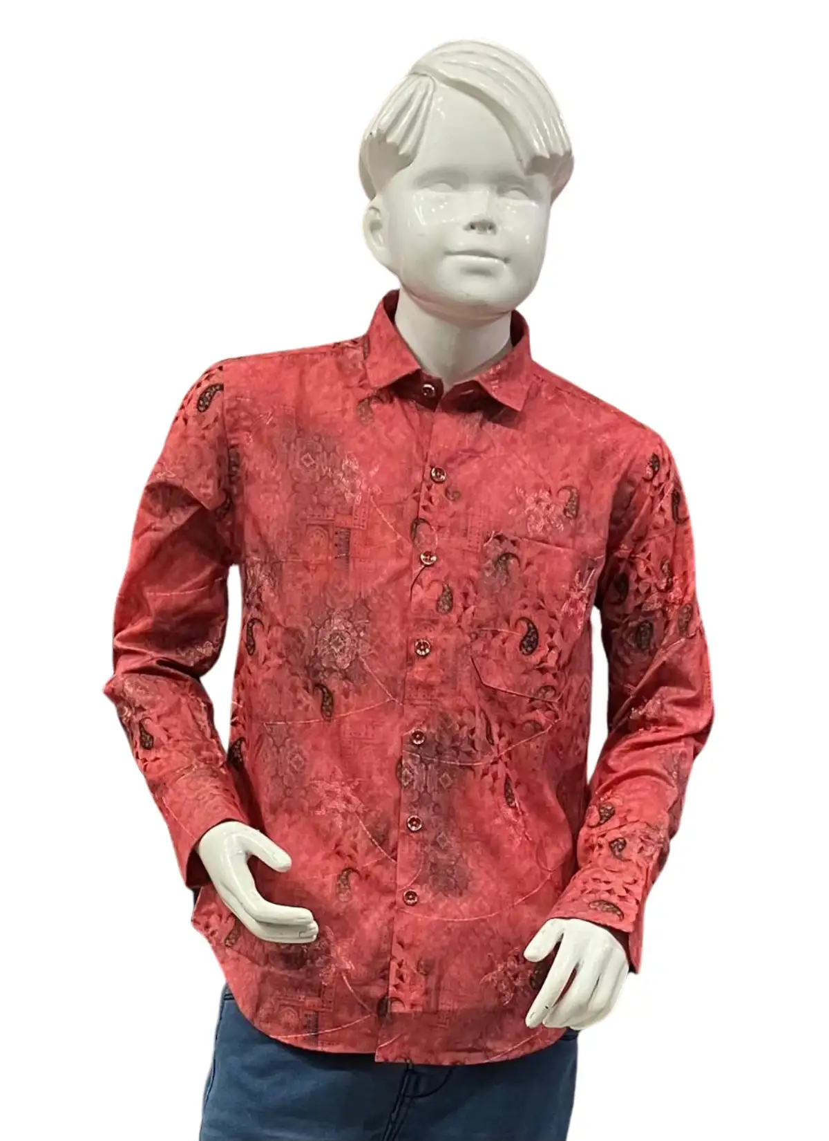 Shirt-Casual-Boys-32-Collar-Fancy-Full-Smart-FitSundar Fashions 