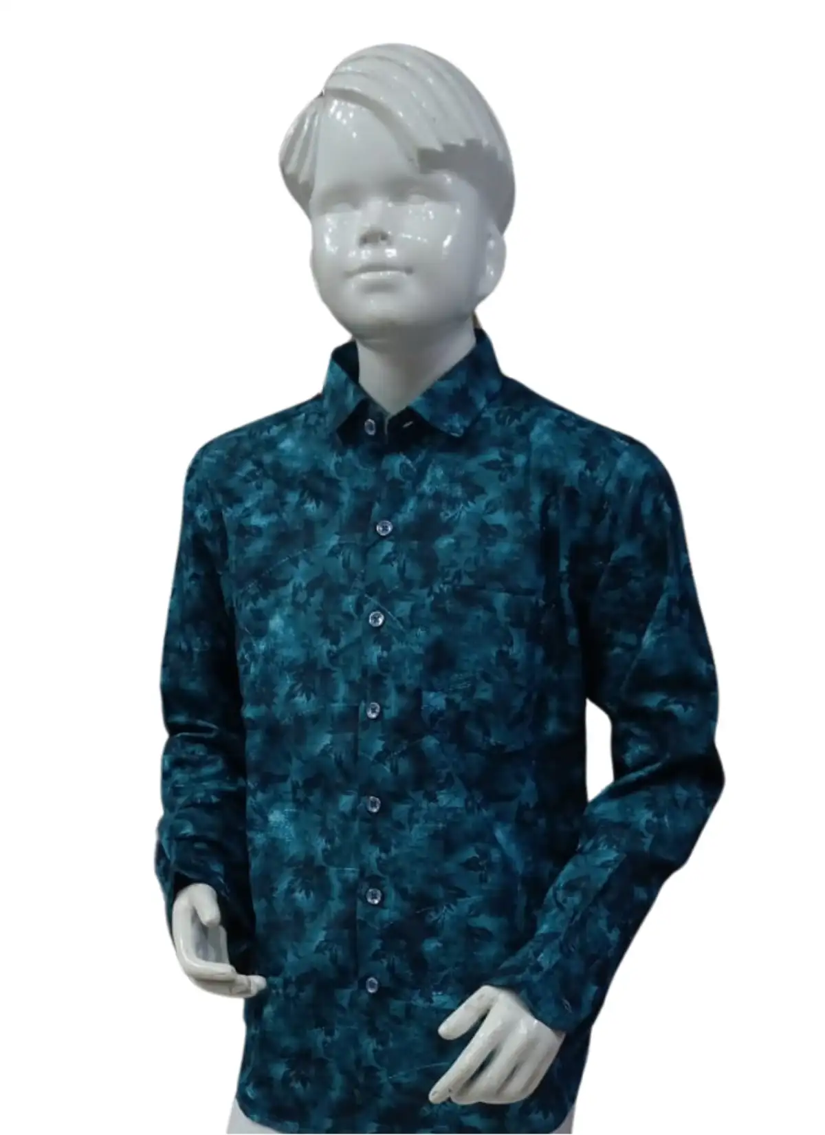 Shirt-Casual-Boys-34-Collar-Fancy-Full-Smart-FitSundar Fashions 