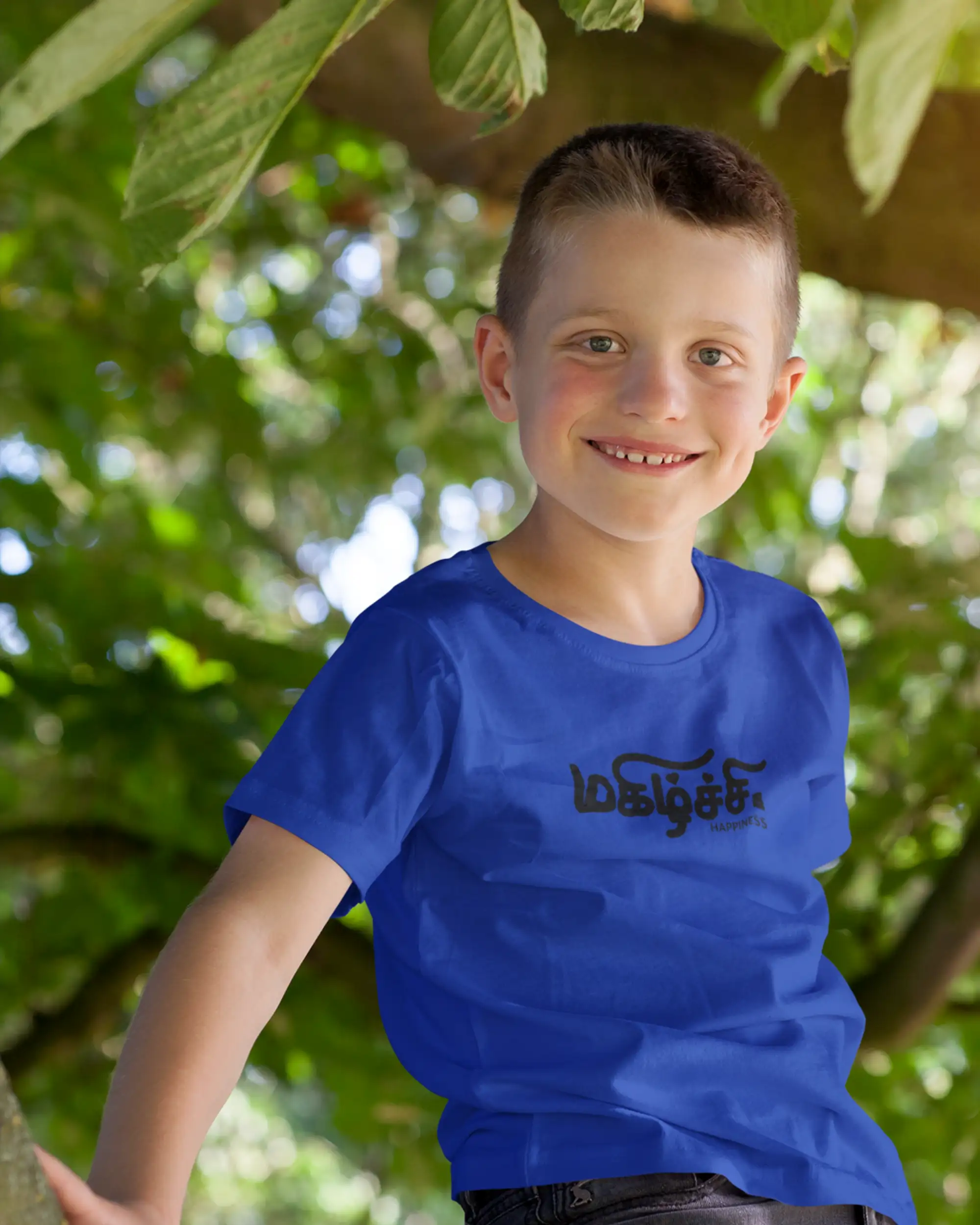 Kids Round Neck Magizhchi-Royal Blue