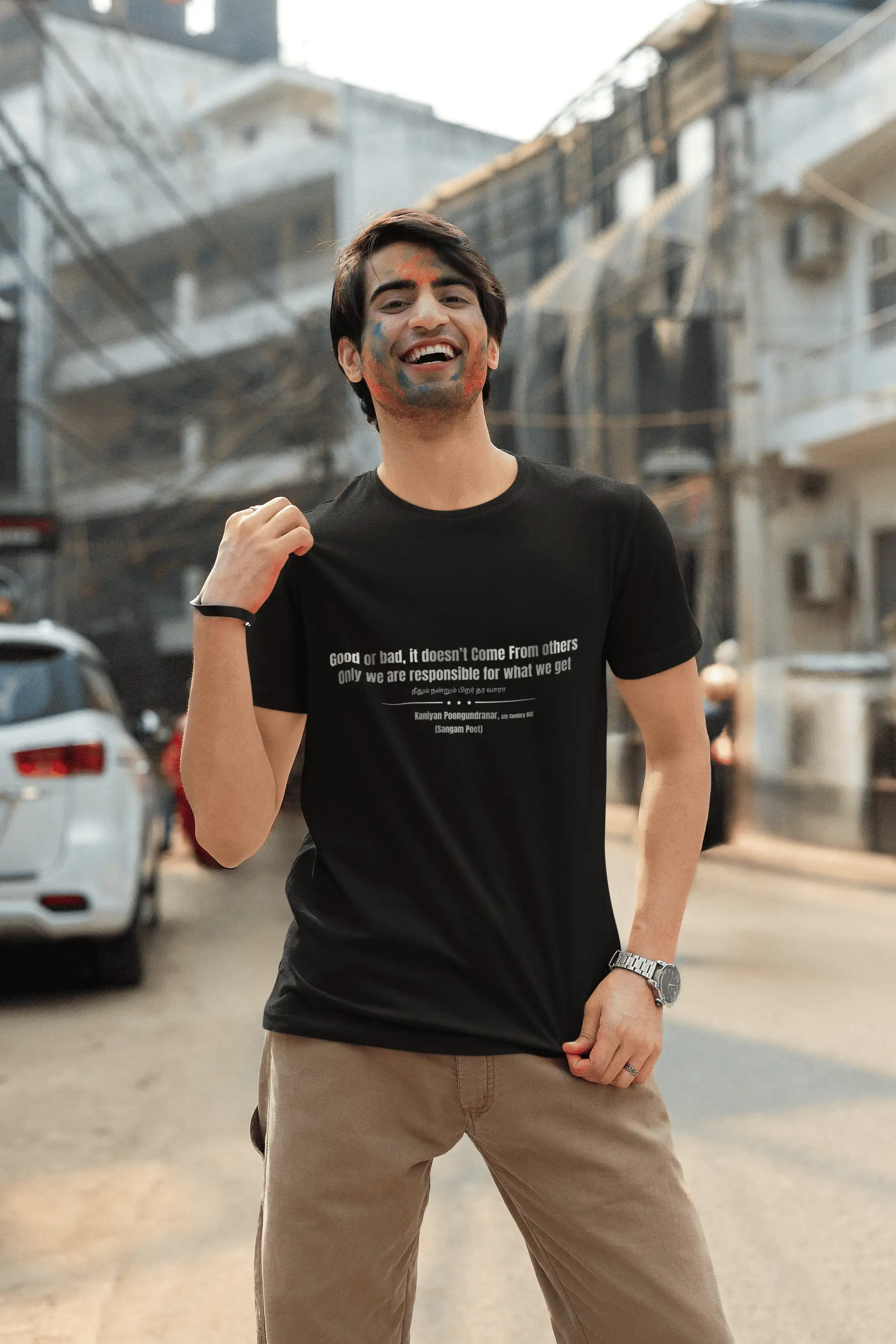 Good or Bad – Kaniyan Poonkundranar T-Shirt – Black