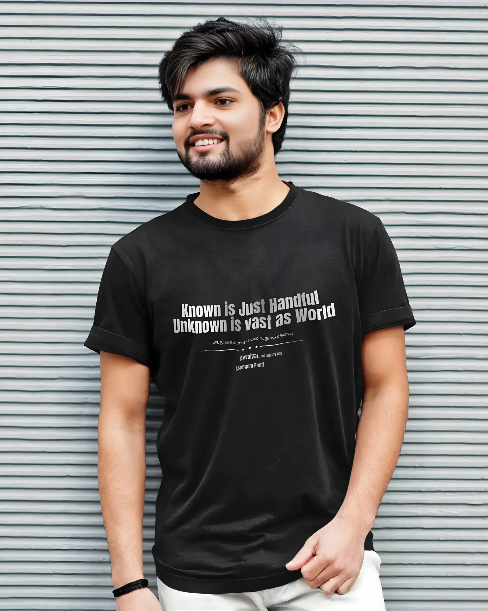 Katrathu Men’s Round Neck T-Shirt - Black