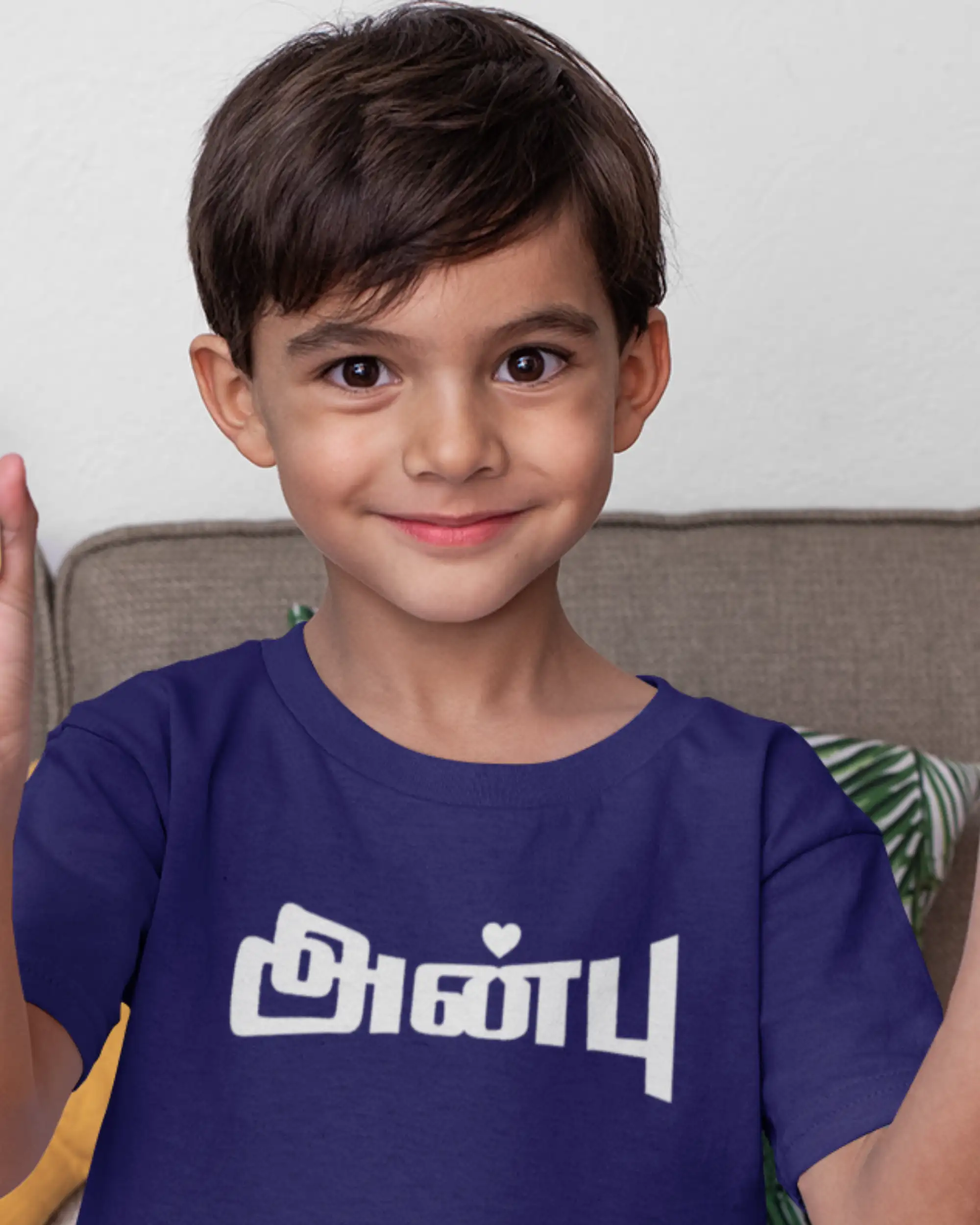 Kids Round Neck Anbu-Navy Blue