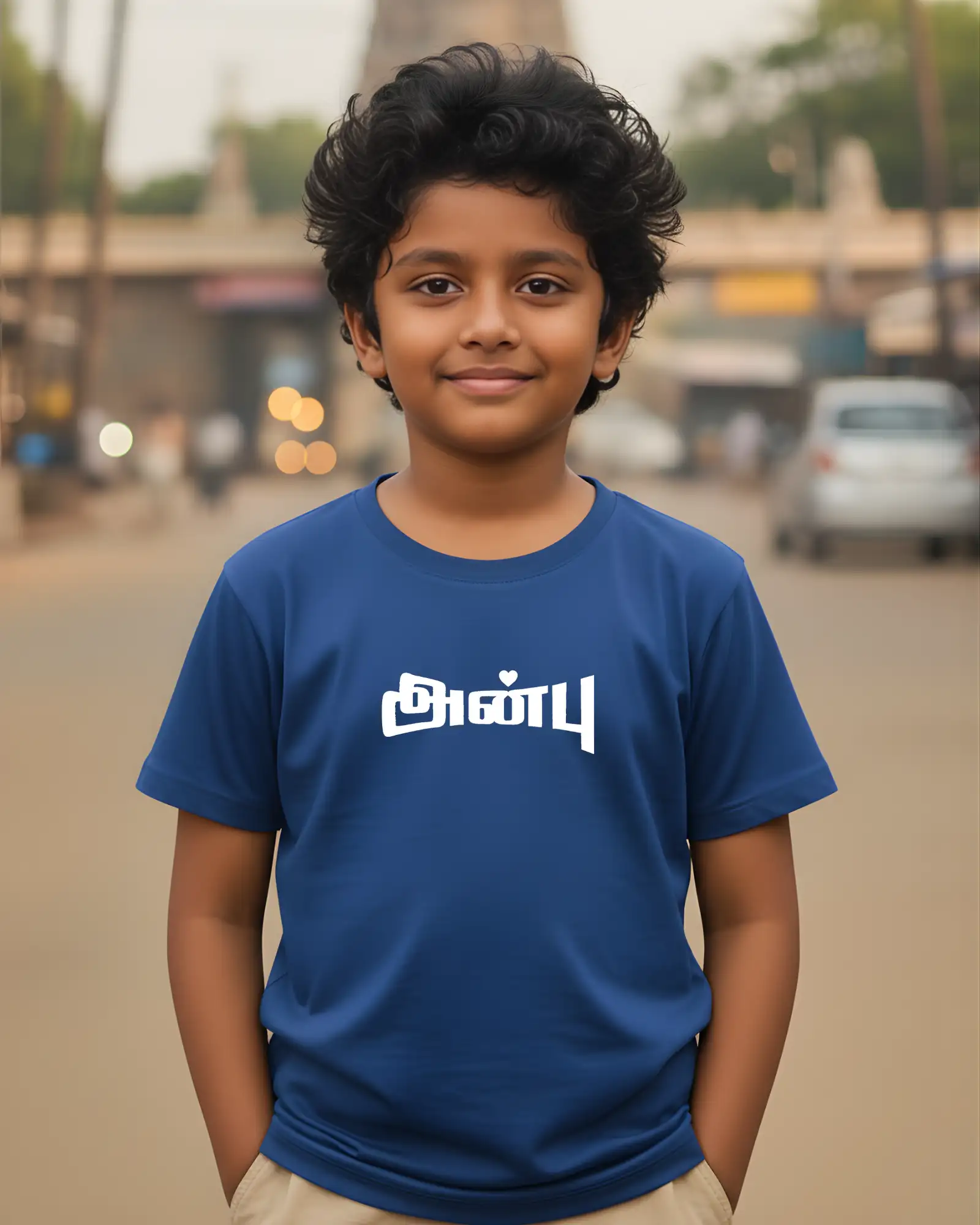 Kids Round Neck Anbu-Royal Blue - secondary