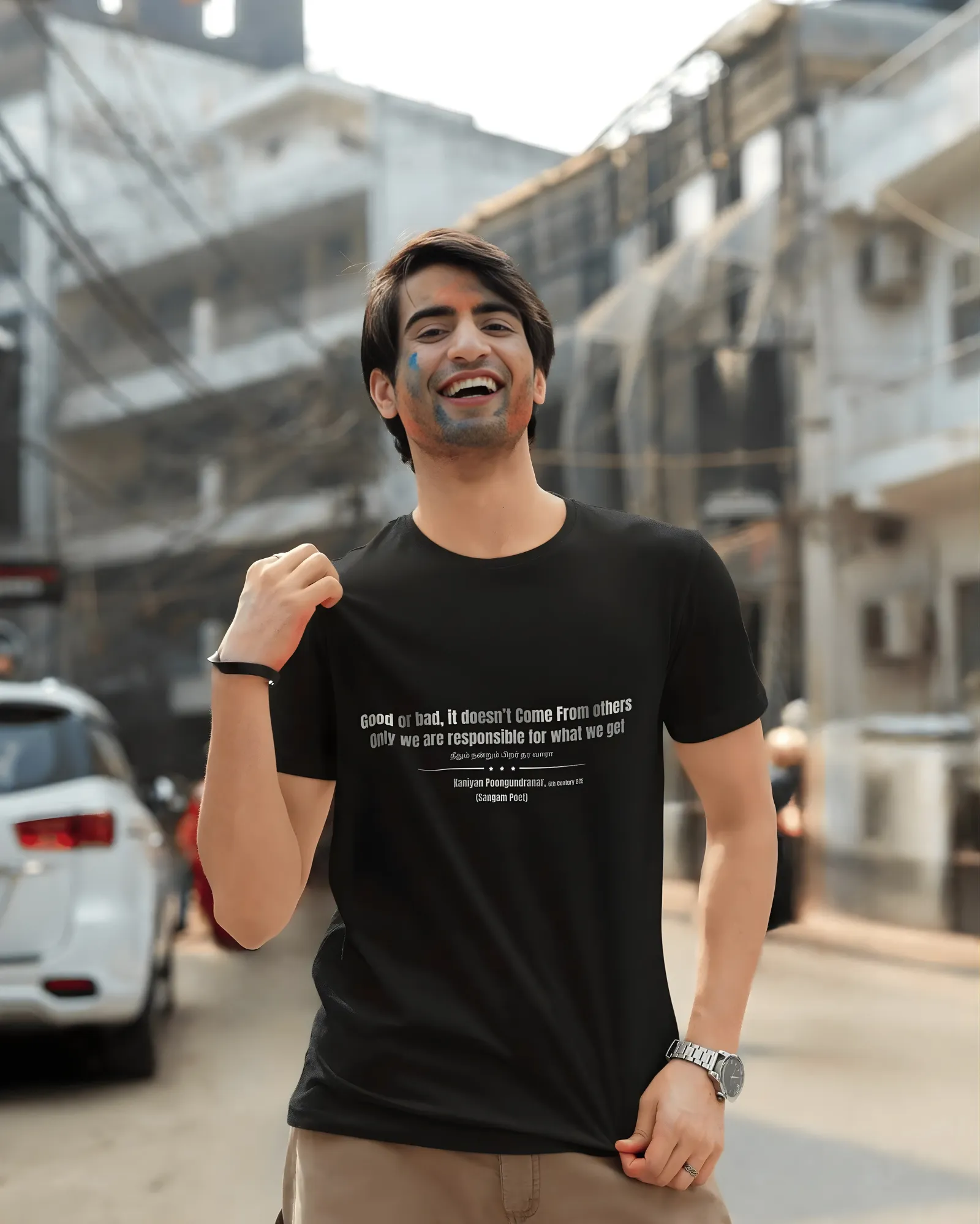 Good or Bad – Kaniyan Poonkundranar T-Shirt – Black