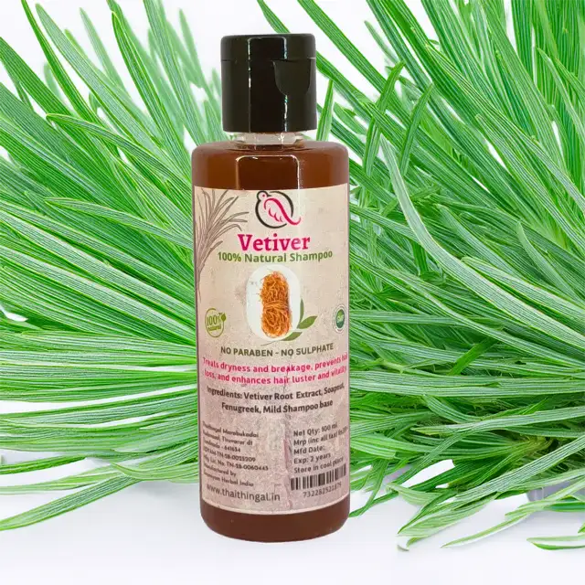 Vetiver- 100% Natural Shampoo