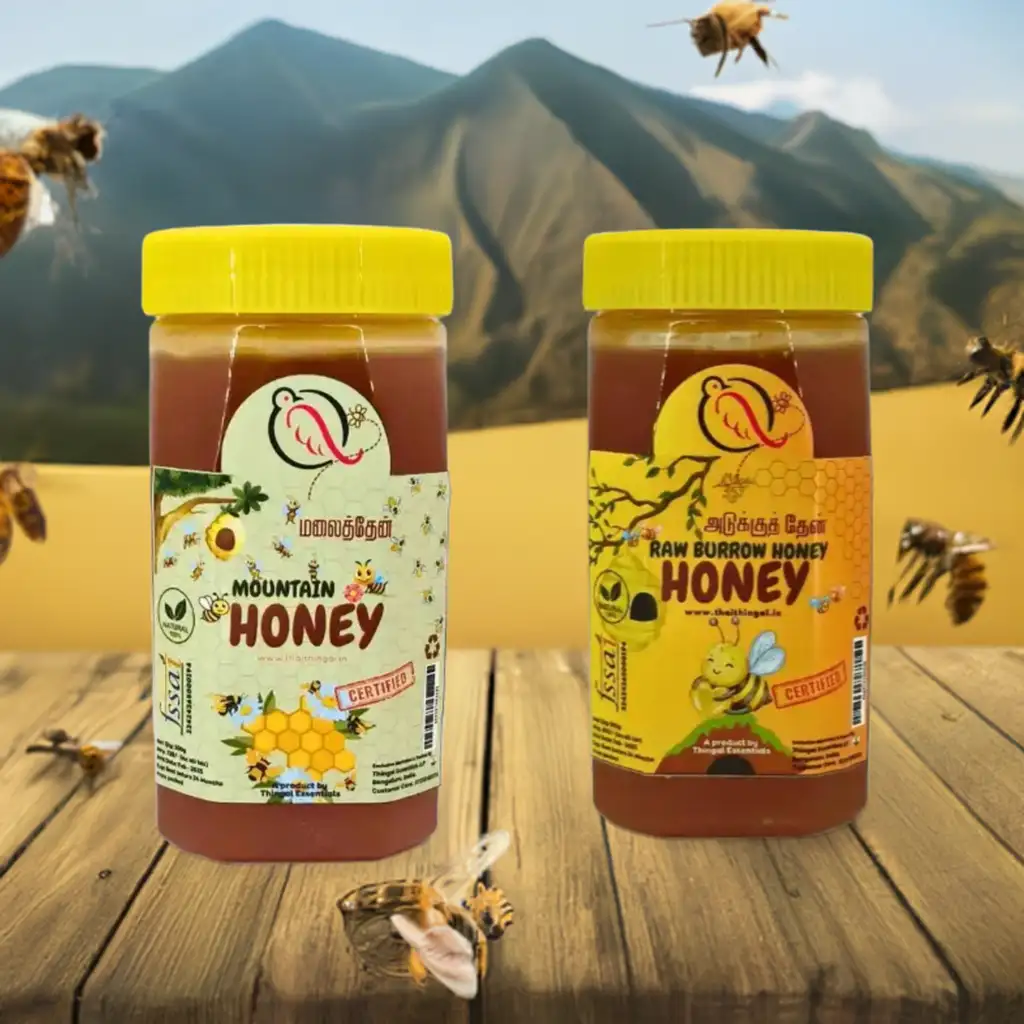 Combo - MOUNTAIN HONEY (500g) + Raw Burrow Honey (500g
